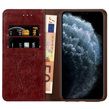 iPhone 11 PRO MAX lommebokdeksel etui (rød)