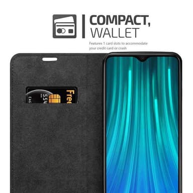 Xiaomi RedMi NOTE 8 PRO lommebokdeksel case (svart)