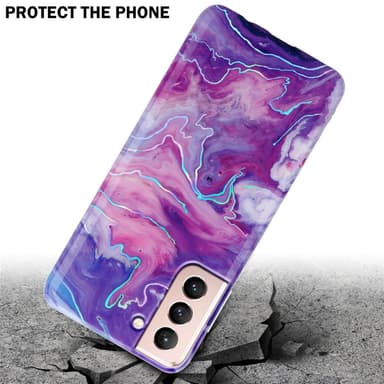 Samsung Galaxy S21 5G lommebokdeksel etui (lilla)