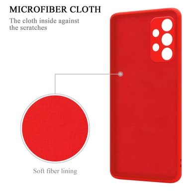 Deksel Samsung Galaxy A53 5G Ring Case (rød)