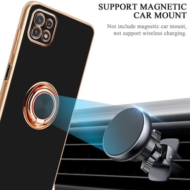 Samsung Galaxy A22 5G silikondeksel case (svart)