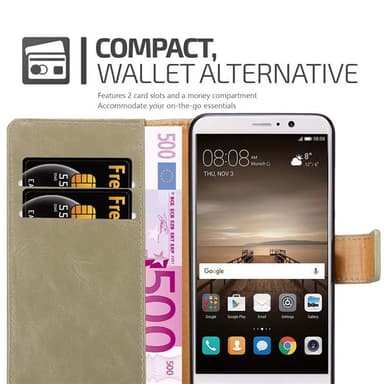 Huawei MATE 9 lommebokdeksel etui (brun)