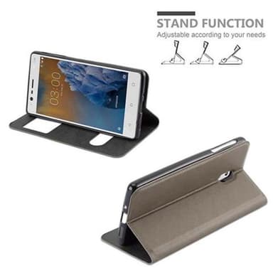 Nokia 3 2017 lommebokdeksel cover (brun)