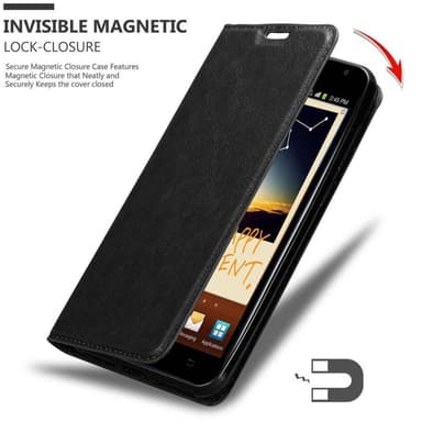 Samsung Galaxy NOTE 1 lommebokdeksel case (svart)