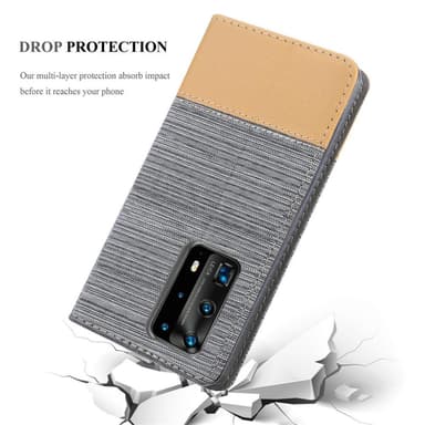 Huawei P40 PRO / P40 PRO+ lommebokdeksel etui (grå)