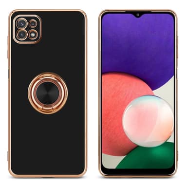 Samsung Galaxy A22 5G silikondeksel case (svart)