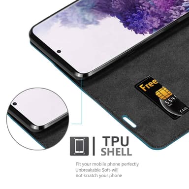 Samsung Galaxy S20 PLUS lommebokdeksel case (turkis)