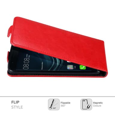 Huawei P9 PLUS deksel flip cover (rød)