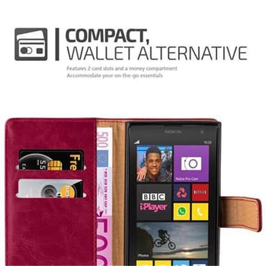 Nokia Lumia 1020 lommebokdeksel etui (rød)