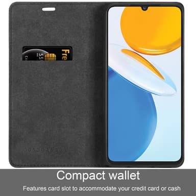 Honor X7 lommebokdeksel case (svart)