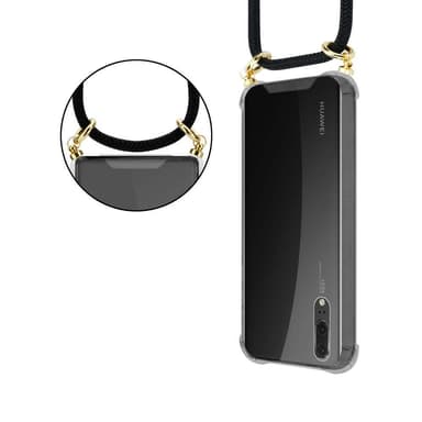 Huawei P20 Deksel med Halskjede (svart)