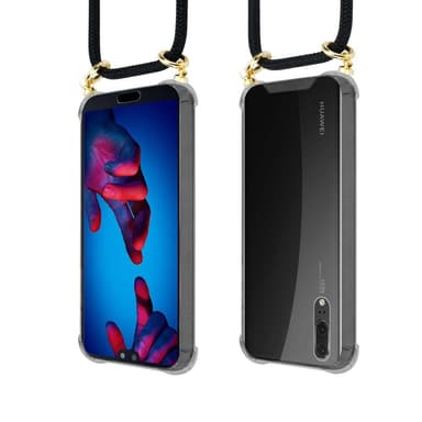 Huawei P20 Deksel med Halskjede (svart)