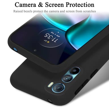 Motorola EDGE 30 silikondeksel case (svart)