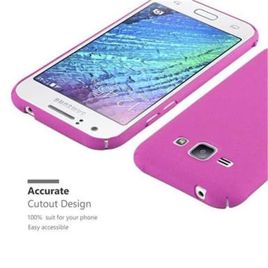 Samsung Galaxy J1 2015 Hardt Deksel Cover (rosa)
