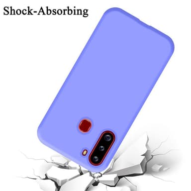 Samsung Galaxy A21 silikondeksel case (lilla)