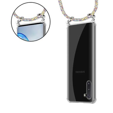 Samsung Galaxy NOTE 10 Deksel med Halskjede (gul)