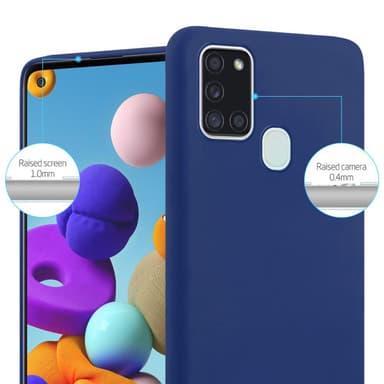 Deksel Samsung Galaxy A21s Silikon cover (blå)