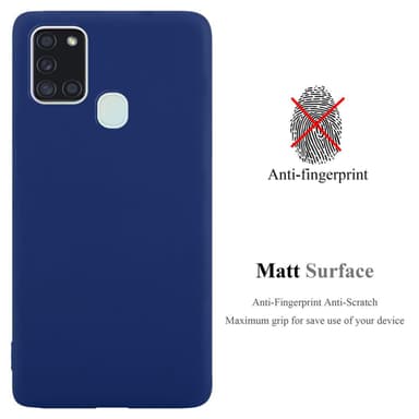 Deksel Samsung Galaxy A21s Silikon cover (blå)