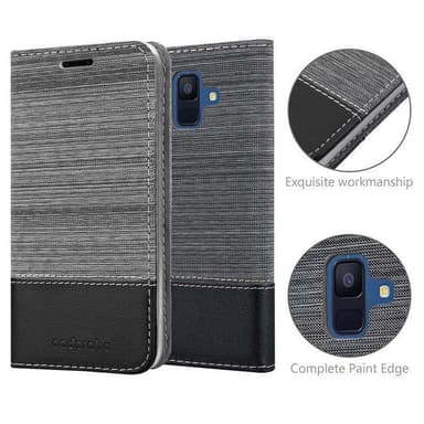 Samsung Galaxy A6 2018 lommebokdeksel etui (grå)