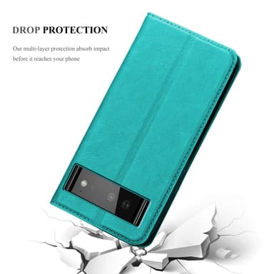 Google PIXEL 6 lommebokdeksel case (turkis)