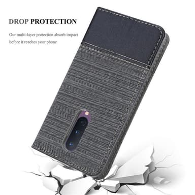 OnePlus 8 lommebokdeksel etui (grå)