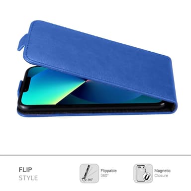 iPhone 13 PRO MAX Deksel Flip Case (blå)