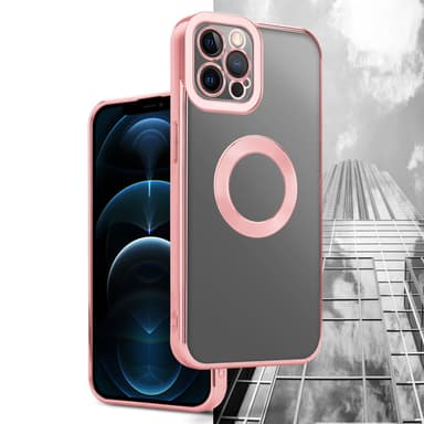 iPhone 12 PRO MAX silikondeksel Krom case