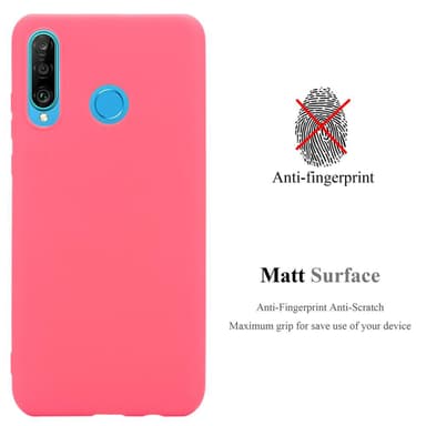 Deksel Huawei P30 LITE Silikon cover (rød)