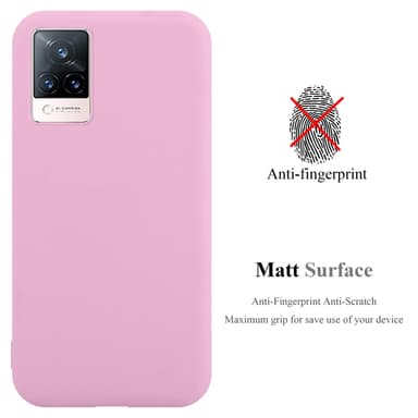 Deksel Vivo V21 4G / 5G Silikon cover (rosa)