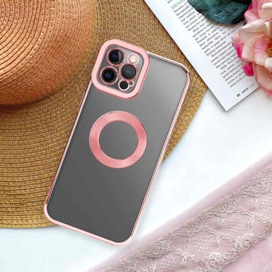 iPhone 12 PRO MAX silikondeksel Krom case