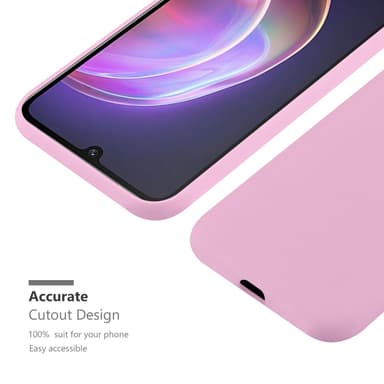 Deksel Vivo V21 4G / 5G Silikon cover (rosa)