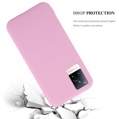 Deksel Vivo V21 4G / 5G Silikon cover (rosa)