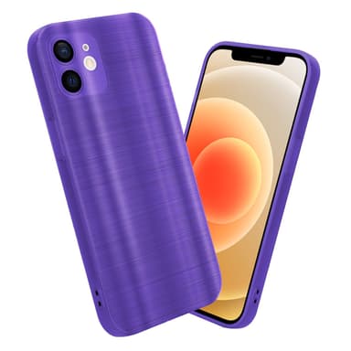 iPhone 12 Silikondeksel Beskyttelse (lilla)