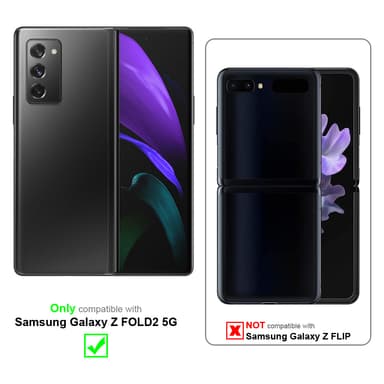 Deksel Samsung Galaxy Z FOLD2 5G Veske (Svart)
