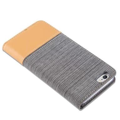 iPhone 6 / 6S lommebokdeksel etui (grå)