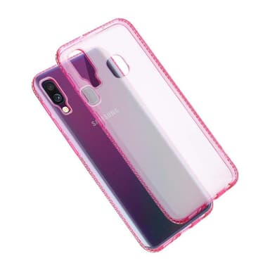 Samsung Galaxy A40 Deksel Glitter Case (rosa)