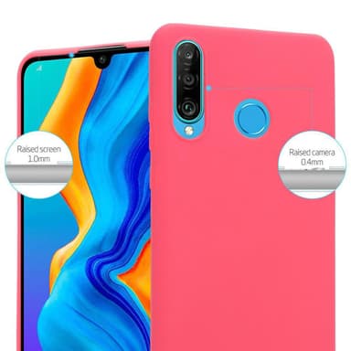 Deksel Huawei P30 LITE Silikon cover (rød)
