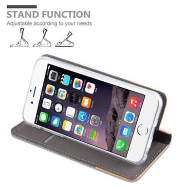 iPhone 6 / 6S lommebokdeksel etui (grå)