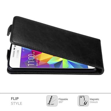 Samsung Galaxy GRAND PRIME deksel flip cover (svart)