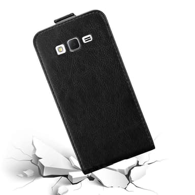 Samsung Galaxy GRAND PRIME deksel flip cover (svart)