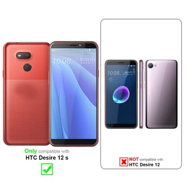 Deksel HTC Desire 12s Veske (Svart)