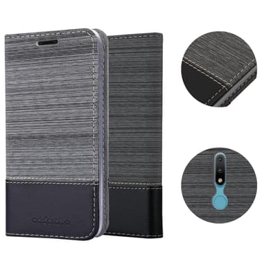 Nokia 2.4 lommebokdeksel etui (grå)