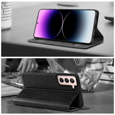 Samsung Galaxy S21 5G lommebokdeksel cover (svart)