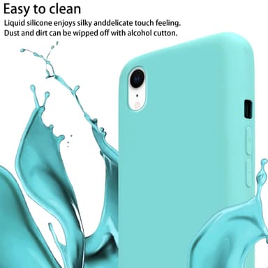 Deksel iPhone XR med Halskjede (turkis)