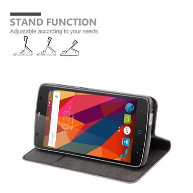 ZTE Blade L5 PLUS lommebokdeksel case (brun)