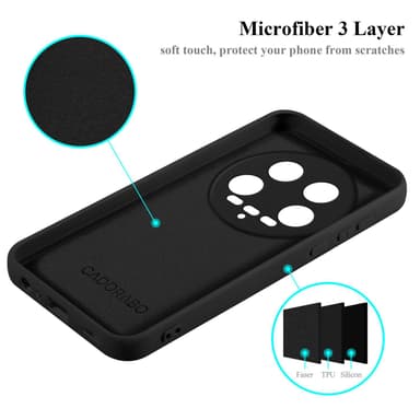 Xiaomi 14 Ultra silikondeksel case (Svart)