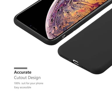 Deksel iPhone XS MAX Silikon cover (svart)