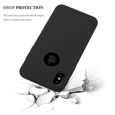 Deksel iPhone XS MAX Silikon cover (svart)