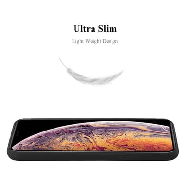 Deksel iPhone XS MAX Silikon cover (svart)