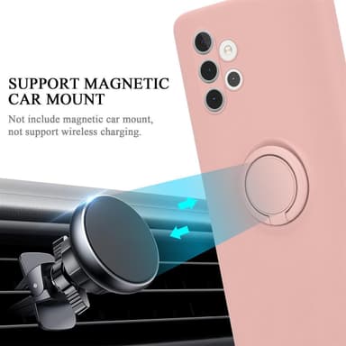 Deksel Samsung Galaxy A32 5G Ring Case (rosa)